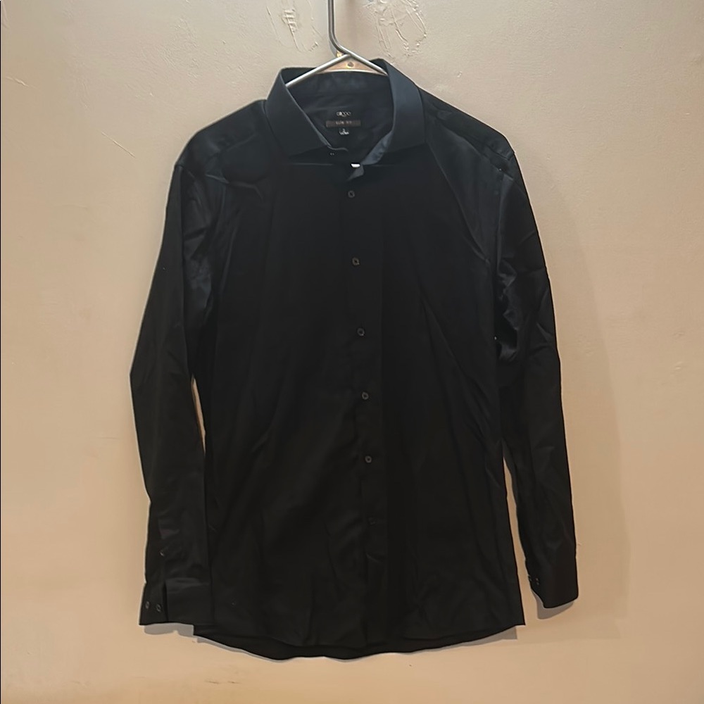 Men's Black Dress Shirt